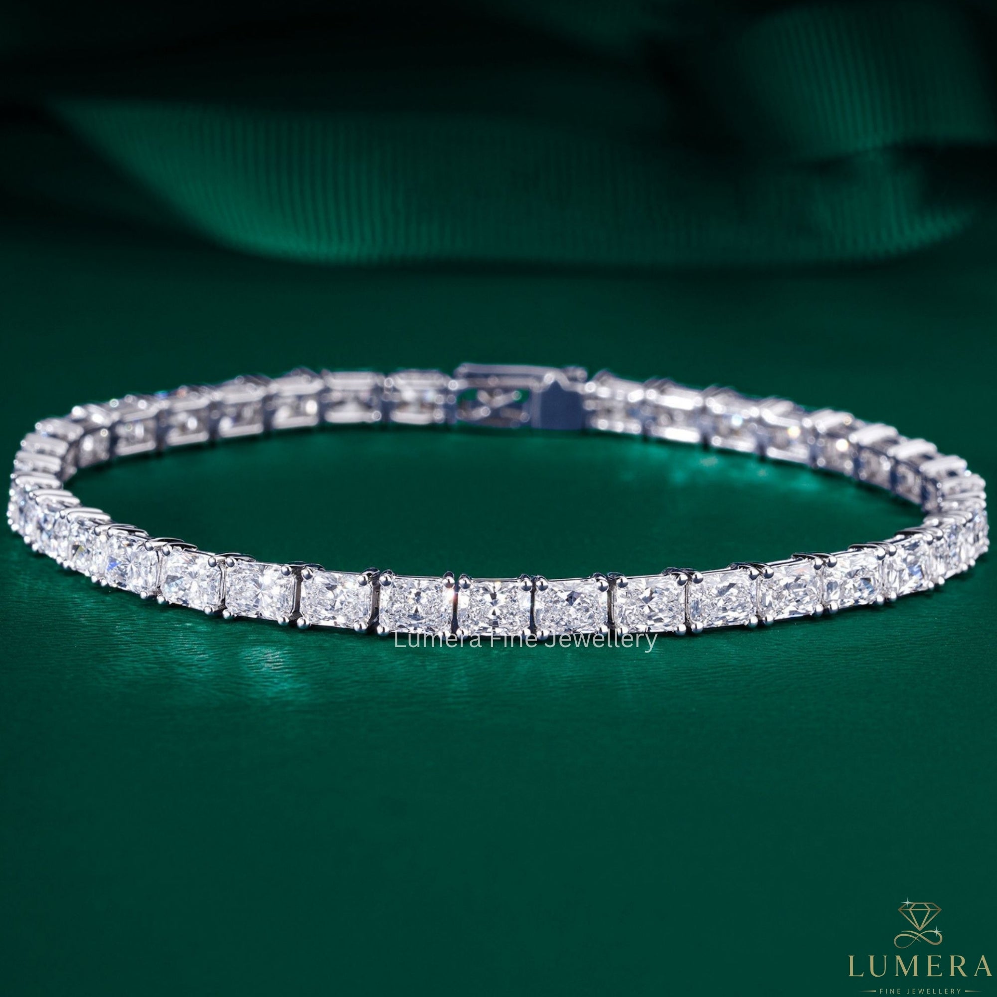 Radiant Lab Grown Diamond Tennis Bracelet