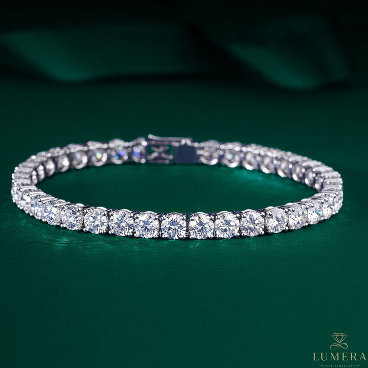 Round Lab Grown Diamond Tennis Bracelet