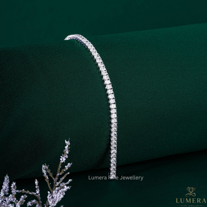 Oval Lab Grown Diamond Tennis Bracelet