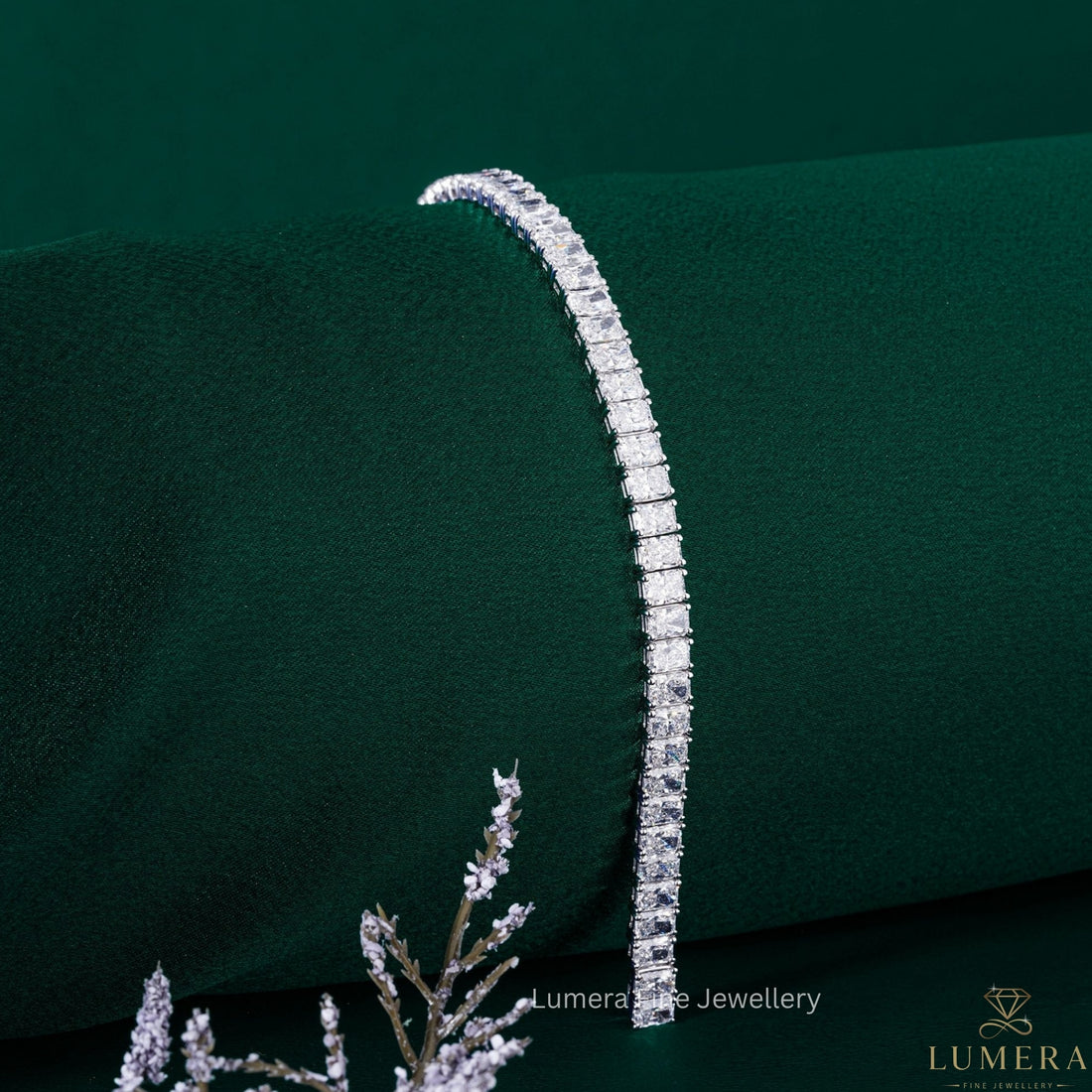 Radiant Cut Lab Grown Diamond Tennis Bracelet