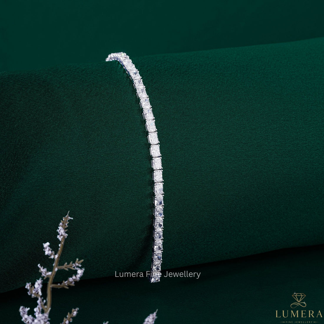 Radiant Lab Grown Diamond Tennis Bracelet