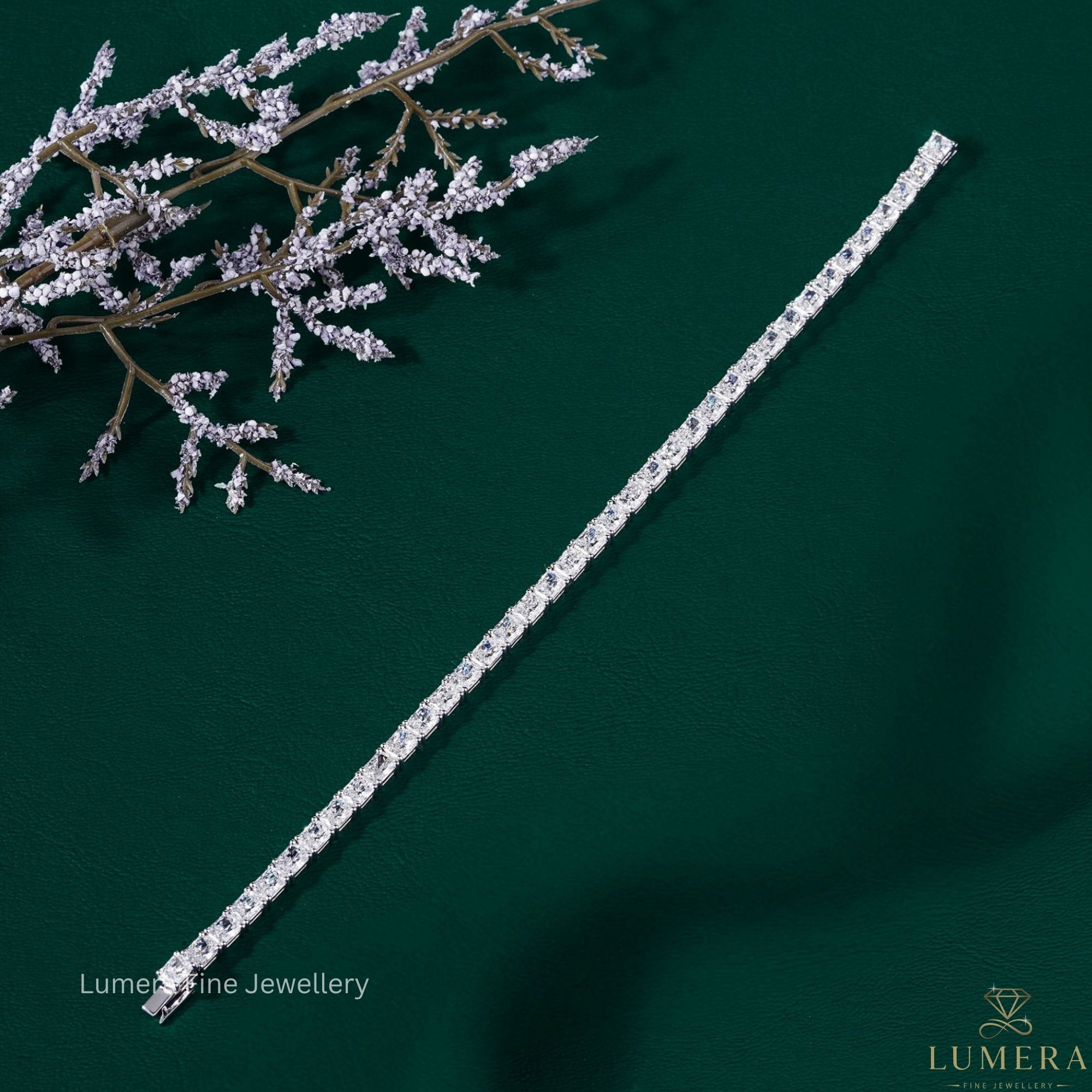 Radiant Lab Grown Diamond Tennis Bracelet