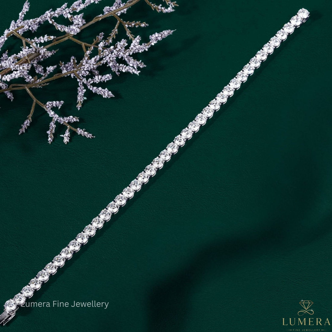 Round Lab Grown Diamond 4 Prong Setting Tennis Bracelet