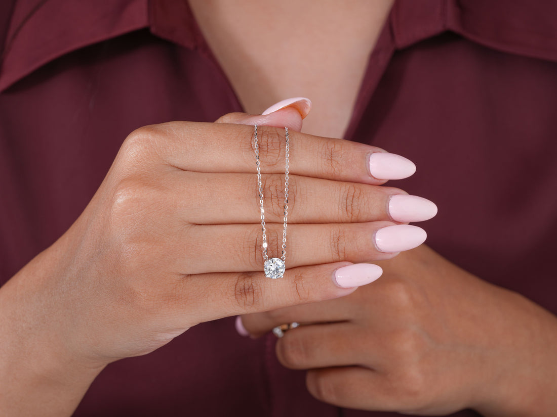 1.1 Ct Round Brilliant Sparkle Pendant